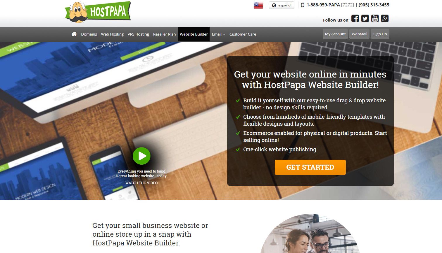 hostpapa email, hostpapa domain, hostpapa login